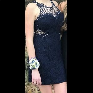 Navy Blue Formal Dress